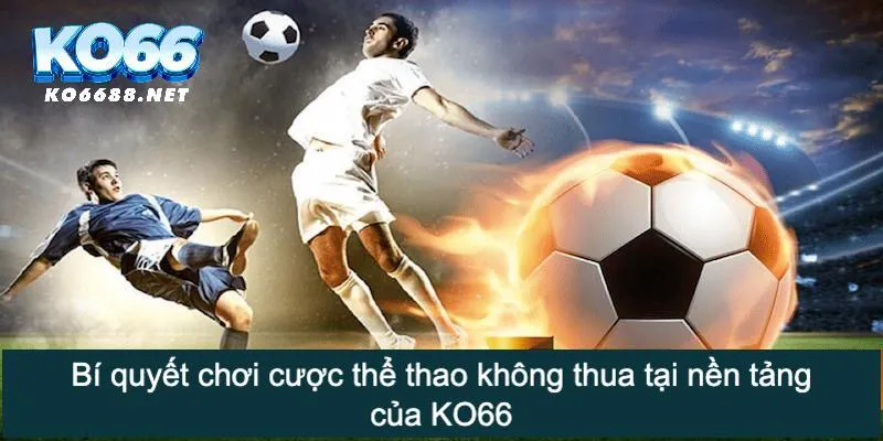 Bí quyết chơi cược thể thao không thua tại nền tảng của KO66